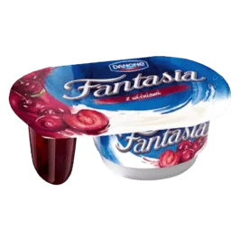 Jogurt kremowy Fantasia z wiśniami 122g Danone