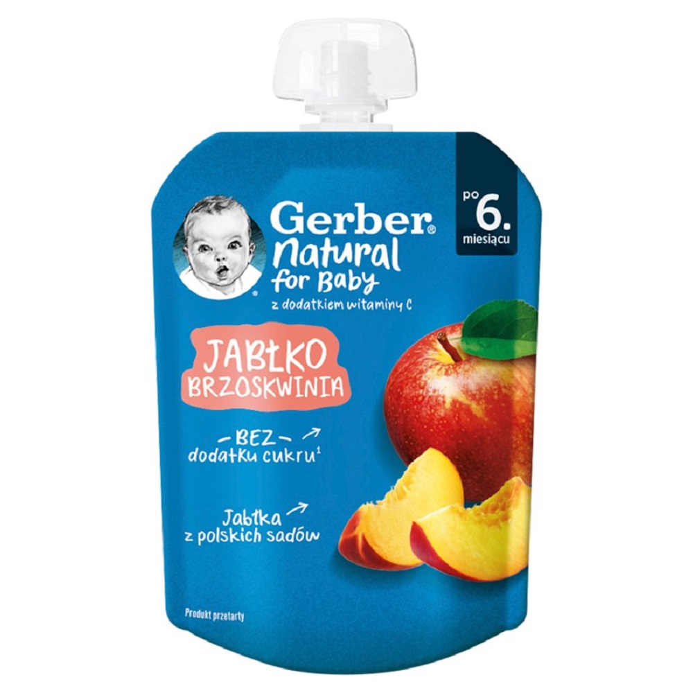 Deser gerber jabłko/brzoskwinia 80g Nestle Nutrition