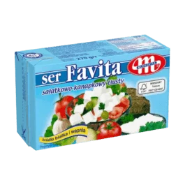 Ser sałatkowo-kanapkowy favita  tłusty 18% 270g Mlekovita
