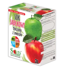 Sok naturalny jabłkowy 3L Sad Sandomierski