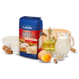 Mąka puszysta luksusowa typ 550 1kg Lubella