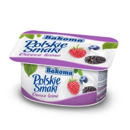 Jogurt Polskie Smaki z owocami leśnymi 120 g Bakoma