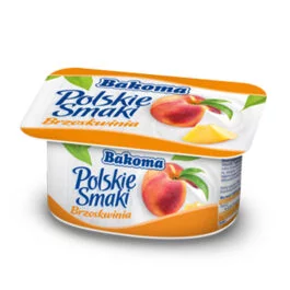 Jogurt Polskie Smaki brzoskwinia 120 g Bakoma