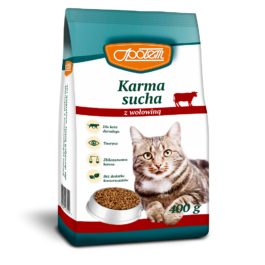 Karma dla kota sucha wołowina 400g MW Społem