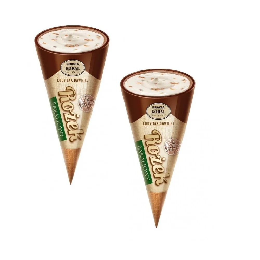 Ile Kalorii Ma Lód Włoski Lody Jak Dawniej rożek bakaliowy 180ml Koral – Społem