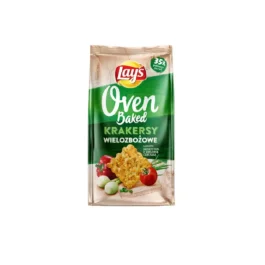 Krakersy wielozbożowe Lay’s Oven Baked o smaku warzyw z zielona cebulką 80g Frito Lay