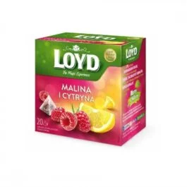 Herbata Loyd malina-cytryna piramidki 20*2g Mokate