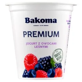 Jogurt premium owoce leśne 140g Bakoma