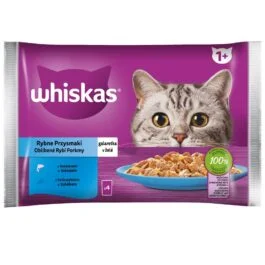 Mokra karma dla kota whiskas łosoś/tuńczyk w galarecie 4x85g Mars Polska