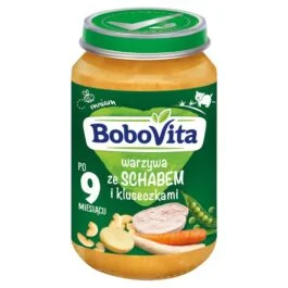 Danie BoboVita warzywa ze schabem i kluseczkami 190g Nutricia