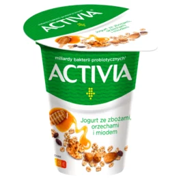 Jogurt activia zboża/orzech/miód 165g Danone