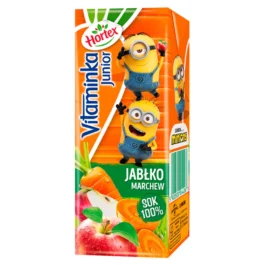 Sok 100% Vitaminka Junior jabłko marchew 0,2l Hortex