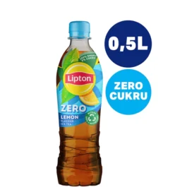 Napój o smaku cytrynowym z ekstraktem z czarnej herbaty bez cukru Lipton Ice Tea Zero 0,5l