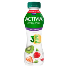 Jogurt Activia Drink truskawka kiwi bez laktozy 270g Danone