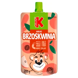 Mus Kubuś jabłko brzoskwinia 200g