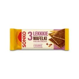 Lekkie Wafelki 3 ziarna w czekoladzie mlecznej 36g Sonko