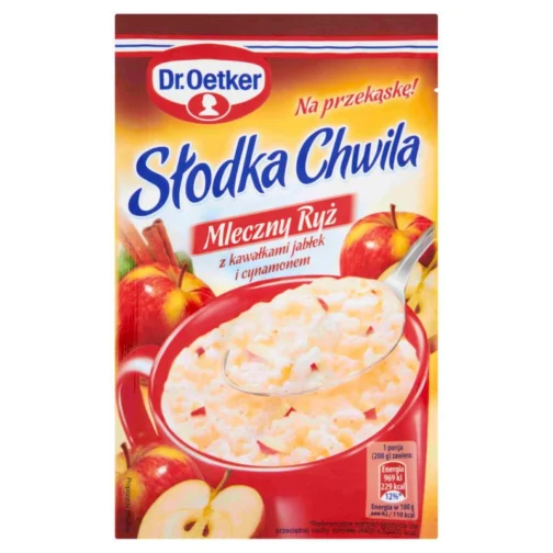 Słodka Chwila Mleczny Ryż z jabłkami i cynamonem 58g Dr Oetker