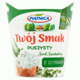 Serek naturalny ze szczypiorkiem Twój Smak Puszysty 150g Piątnica