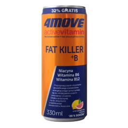 Napój gazowany 4Move Fat Killer o smaku grejpfruta i cytryny 0,33l