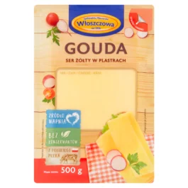 Ser gouda plastry 500g OSM Włoszczowa
