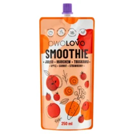 Smoothie Pouch Jabłko-Marchewka-Truskawka 250 ml Owolovo