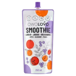 Smoothie Pouch Jabłko-Jagoda-Brzoskwinia 250 ml Owolovo