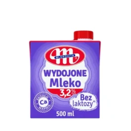 Mleko wydojone bez laktozy uht 3,2% 500ml Mlekovita
