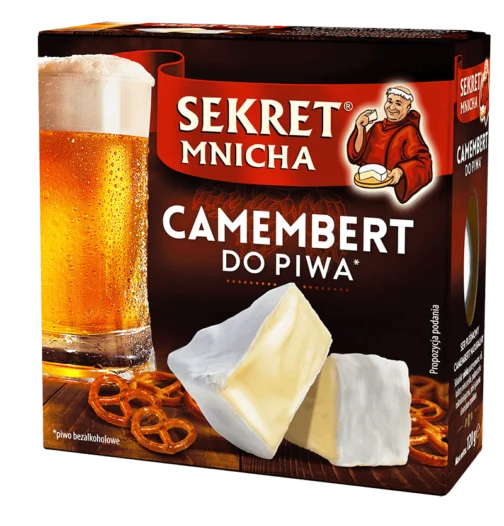 Ser camembert do piwa naturalny Sekret Mnicha 120g Turek