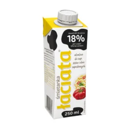 Śmietana UHT Łaciata 18% 250g Mlekpol