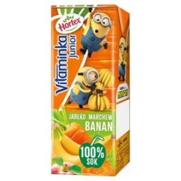 Sok 100% Vitaminka Junior jabłko marchew banan 0,2l Hortex