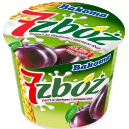Jogurt 7 zbóż śliwkowy 300g Bakoma