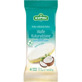 Wafle kukurydziane biała czekolada/kokos 62g Kupiec