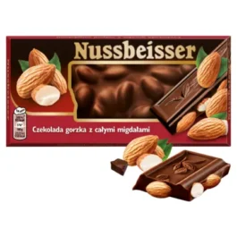 Czekolada gorzka z całymi migdałami 100g Nussbeiser