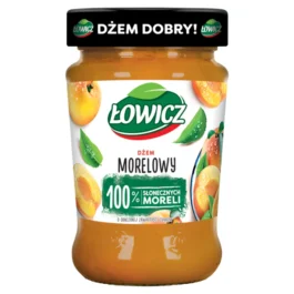 Dżem morelowy niskosłodzony 280g Łowicz