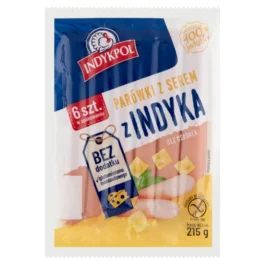 Parówki z indyka z serem 215g Indykpol