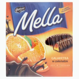 Mella Galaretka w czekoladzie o smaku pomarańczowym 190 g Goplana