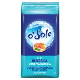 Sól morska drobnoziarnista jodowana 1 kg o’Sole