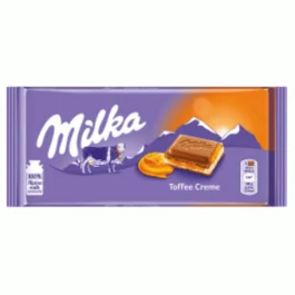Czekolada mleczna z nadzieniem toffi 100 g Milka