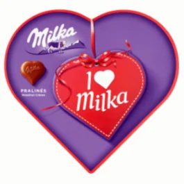 Praliny I love Milka czekoladki z nadzieniem z orzechów laskowych 165g