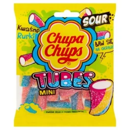 Chupa Chups Kwaśne żelki o smaku owocowym 90 g