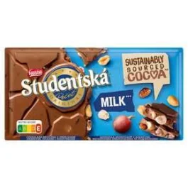 Czekolada Studentska mleczna z bakaliami 170g