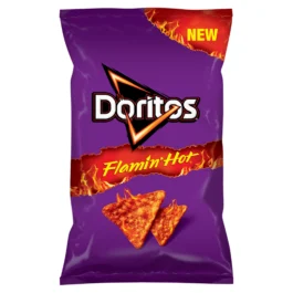 Chipsy Doritos Flamin’ Hot o smaku bardzo pikantnym 75g