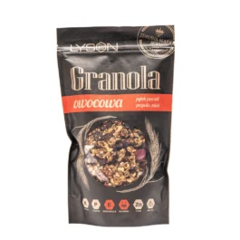 Granola owocowa z miodem i pyłkiem pszczelim 300g Łysoń