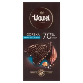 Czekolada Gorzka Premium 64% karmel i sól morska 100g Wawel