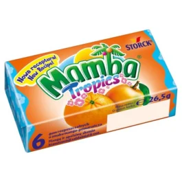 Gumy rozpuszczalne MAMBA Tropics o smakach owocowych (6 sztuk) 26,5 g