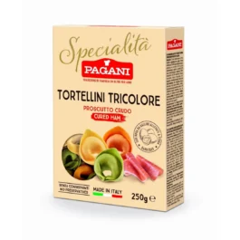 Makaron Tortellini z szynką Prosciutto Crudo Tricolori 250g Pagani