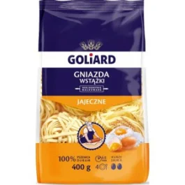 Makaron gniazda wstążki 400g Goliard