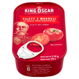 Filety z makreli w sosie pomidorowym 110g King Oscar