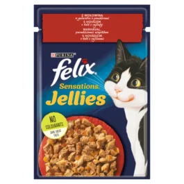 Mokra karma dla kotów Wołowina z pomidorami w sosie 85g Felix