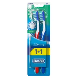 Szczoteczka do zębów średnia 1+1 szt. Oral-B 3DWhite